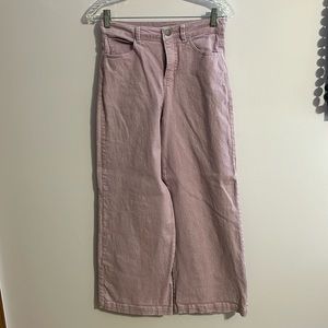Lilac wide leg jeans